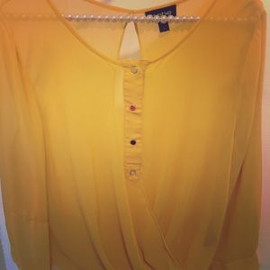 Bebe yellow blouse